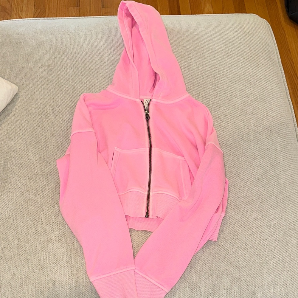 Pink Zip-Up Hoodie